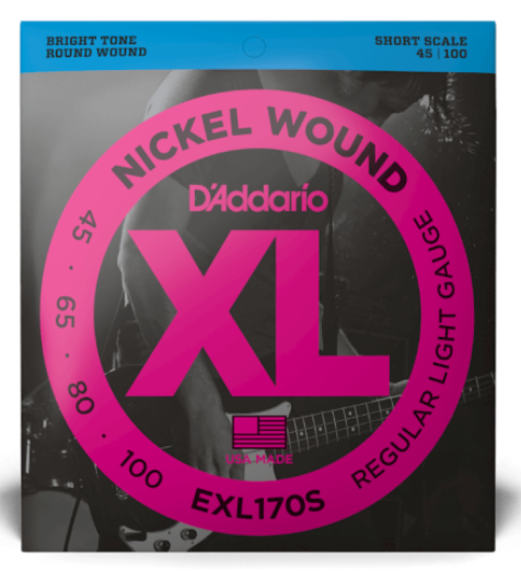 Daddario EXL170S Shortscale Bass Strings, 45-100